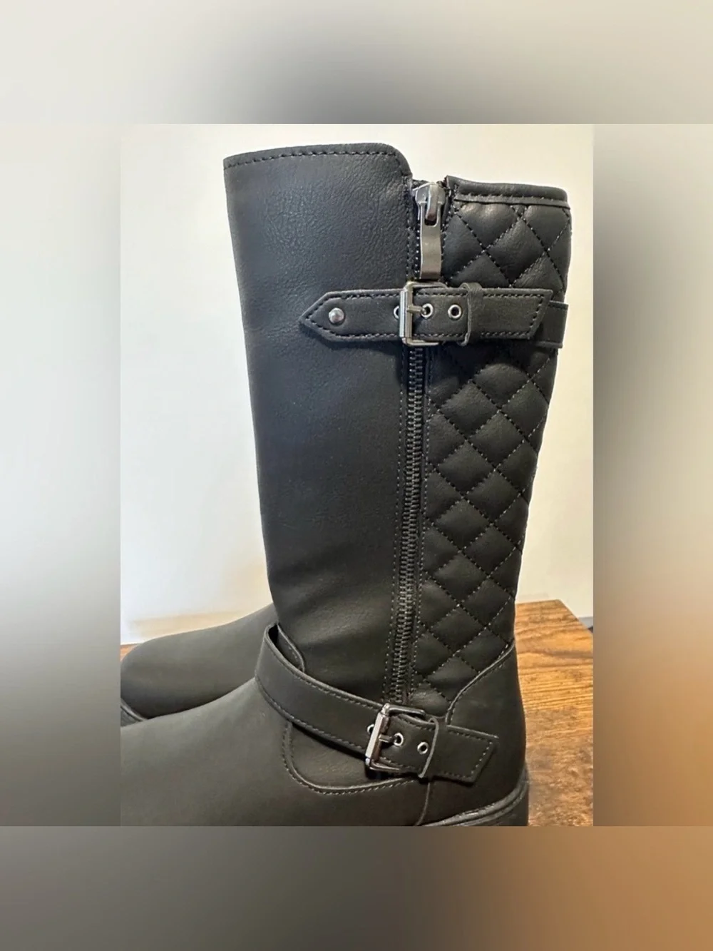 Thereabouts Toddler Girls Black Hailey Flat Heel Riding Boots NWT Size 12